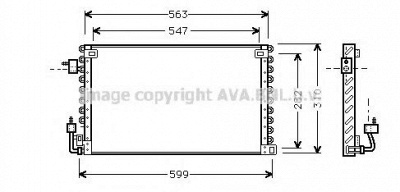 AVA QUALITY COOLING pe5180 -  Конденсатор, кондиционер